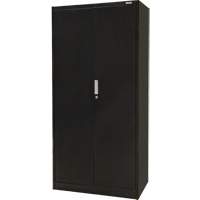 Hi-Boy Storage Cabinet, Steel, 4 Shelves, 72" H x 36" W x 18" D, Black Oxymax Inc
