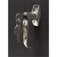 Storage Cabinet, Steel, 4 Shelves, 78" H x 36" W x 24" D, Black Oxymax Inc