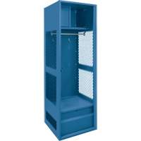 Casier pour &eacute;quipement, Acier, 24" la x 18" p x 72" h, Bleu fonc&eacute; Oxymax Inc