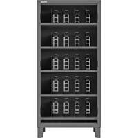 Heavy-Duty Open Front Cabinet with Dividers, Steel, 0 Drawers, 36" x 24" x 78", Grey Oxymax Inc