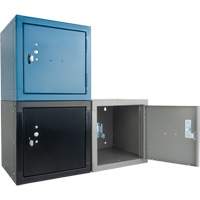 Casier cubique empilable, 12" x 12" x 12", Acier, Gris, D&eacute;mont&eacute; Oxymax Inc