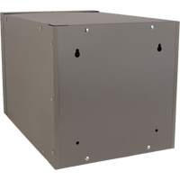 Stackable Cube Locker, 12" x 18" x 12", Steel, Grey, Knocked Down Oxymax Inc