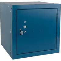Stackable Cube Locker, 12" x 12" x 12", Steel, Blue, Knocked Down Oxymax Inc