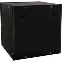Stackable Cube Locker, 12" x 12" x 12", Steel, Black, Knocked Down Oxymax Inc