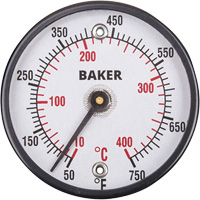 Surface Thermometers, Contact, Analogue, 50-750°F (10-400°C) Oxymax Inc