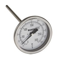 Bi-Metal Thermometers, Contact, Analogue, 50-550°F (0-260°C) Oxymax Inc
