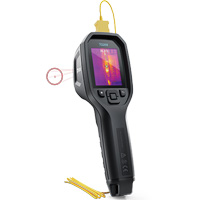 24:1 Spot IR Thermal Imaging Camera with Bullseye Laser & Type K Thermocouple, 160 x 120 pixels, -10° - 45°C (14° - 113°F), 70 mK Oxymax Inc