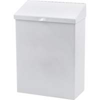 R&eacute;cipient en m&eacute;tal pour les produits menstruels Health Gards Oxymax Inc