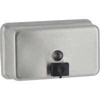 Distributeur de savon horizontal pour montage en surface, À pression, Capacité de 1200 ml JB097 | Oxymax Inc