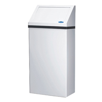 Wall-Mounted Waste Receptacle, Steel, 13.2 US gal. Oxymax Inc