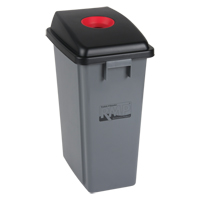 Recycling & Garbage Bin with Classification Lid, Plastic, 16 US gal. Oxymax Inc