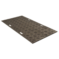 Protecteur de sol d'usage moyen, 4' x 8', Polyéthylène haute densité, Texturé, Noir JI355 | Oxymax Inc