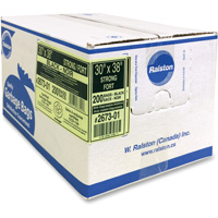 Industrial Garbage Bags, Strong, 38" W x 30" L, 0.85 mils, Black Oxymax Inc