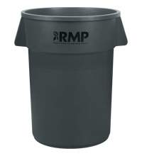 Garbage Bin, Polyethylene, 44 US gal. Oxymax Inc