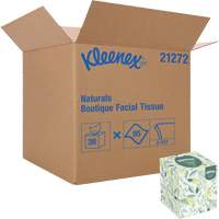Papiers-mouchoirs Naturals Boutique* de Kleenex, 2 pli, 7,8" lo x 8,3" la, 95 feuilles/boîte Oxymax Inc