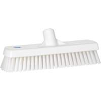 Brosse &agrave; r&eacute;curer pour planchers et murs, Crins Ferme, 12", Polyester, Blanc Oxymax Inc