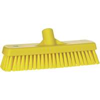 Deck & Wall Scrub Brush, Stiff Bristles, 12", Polyester, Yellow Oxymax Inc