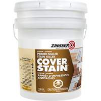 Scellant d'appr&ecirc;t &agrave; base d'huile Cover Stain, 18,9 L, Seau, Blanc Oxymax Inc