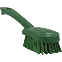 Short-Handled Churn Brush, Stiff Bristles, 10" Long, Green Oxymax Inc