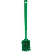 ColorCore Long Handle Brush, Stiff Bristles, 20" Long, Green Oxymax Inc