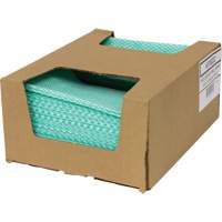 SaniWorks&reg; Choice Counter Cloths, Green/White Oxymax Inc