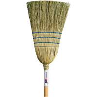 Heavy-Duty Corn Broom, 3-String, Wood Handle Oxymax Inc