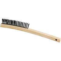 Scratch Brush, Steel, 3 x 19 Wire Rows, 13-3/4" Long Oxymax Inc