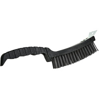 Scratch Brush, Steel, 4 x 17 Wire Rows, 12" Long Oxymax Inc