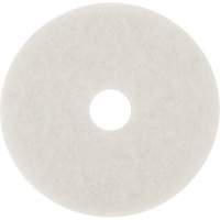 Tampon pour planchers, 10", Lustrage/Nettoyage/Polissage, Blanc Oxymax Inc
