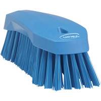 Large Angled Hand Brush, Stiff Bristles, 8" Long, Blue Oxymax Inc