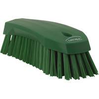 Large Angled Hand Brush, Stiff Bristles, 8" Long, Green Oxymax Inc