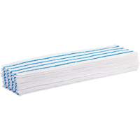 Disposable Mop Pad, Hook and Loop Style, Microfibre, 18" L x 4" W JO090 | Oxymax Inc