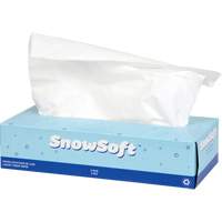 Papier-mouchoir de première qualité Snow Soft<sup>MC</sup>, 2 pli, 7,4" lo x 8,4" la, 100 feuilles/boîte JO166 | Oxymax Inc