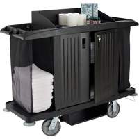 Executive Full-Size Housekeeping Cart with Doors Oxymax Inc