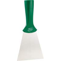 Handle-Mounted Stainless Steel Scraper, Green, 4" W x 8" L Oxymax Inc