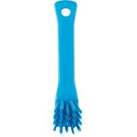 Brosse avec rebord grattoir, Soies Ferme, Longueur de 6", Bleu Oxymax Inc
