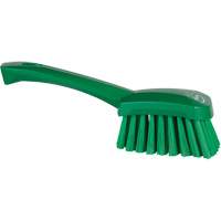 Brosse &agrave; r&eacute;curer avec manche court, Soies Doux, Longueur de 10-1/2", Vert Oxymax Inc
