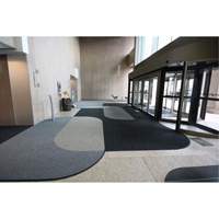 Supreme Knob Entrance Matting, Wiper/Scraper, 3-1/2' x 6' x 7/16", Charcoal Oxymax Inc