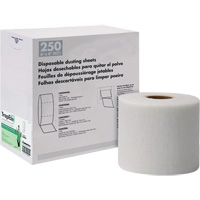 TrapEze&reg; Single Roll Disposable Dusting Sheets, Polyester, White Oxymax Inc