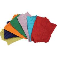 Recycled Material Wiping Rags, Cotton, Mix Colours, 25 lbs. JP783 | Oxymax Inc
