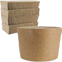 Kraft Coffee Cup Sleeves, Paper, 12 oz. - 20 oz., Brown JP924 | Oxymax Inc