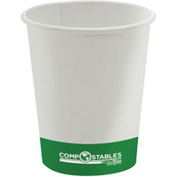 Single Wall Hot/Cold Compostable Paper Cups, 10 oz., Multi-Colour Oxymax Inc