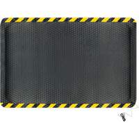 Tapis conductible Hog Heaven, 4' la x 6' lo, 5/8" &eacute;paisseur, Noir/Jaune, Nitrile Oxymax Inc