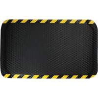 Tapis Hog Heaven, Losange, 3' x 5' x 5/8", Noir/Jaune, Nitrile Oxymax Inc