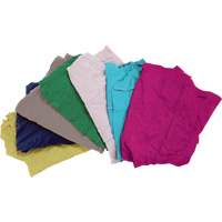 Recycled Material Wiping Rags, Cotton, Mix Colours, 10 lbs. JQ107 | Oxymax Inc