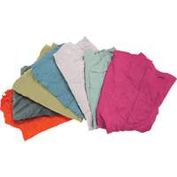 Recycled Material Wiping Rags, Terrycloth, Mix Colours, 25 lbs. JQ112 | Oxymax Inc