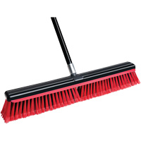 Squeegee Broom with Handle, 24", Medium, PVC Bristles JQ120 | Oxymax Inc