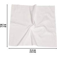 Chiffons lavables pour le nettoyage, Microfibre, Blanc Oxymax Inc