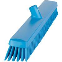 Heavy-Duty Push Broom, Fine/Stiff Bristles, 24", Blue JQ213 | Oxymax Inc