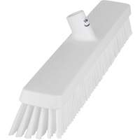Heavy-Duty Push Broom, Fine/Stiff Bristles, 24", White JQ215 | Oxymax Inc